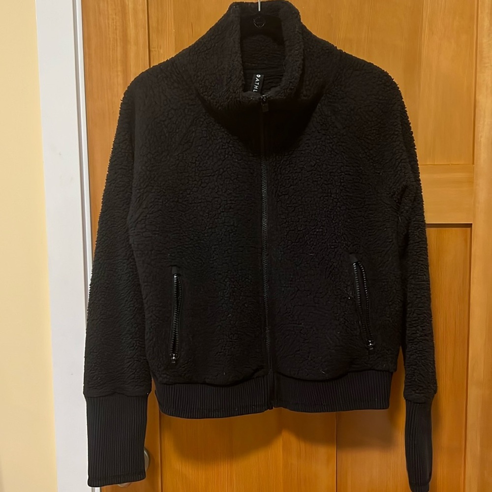 Athleta Sherpa cropped jacket